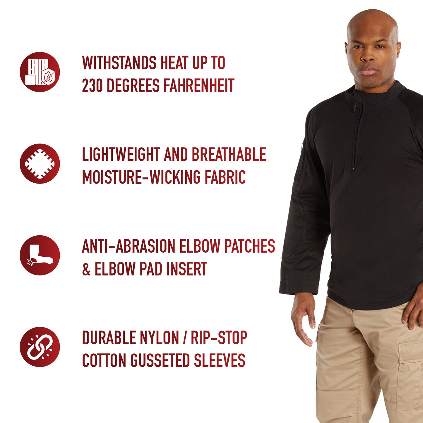 1/4 Zip Fire Retardant Combat Tactical Shirt