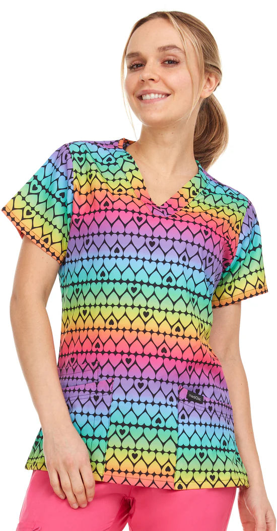 Naomi V-Neck Printed Top| 4512